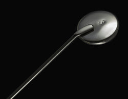Dental Mirror with Round, Knurled Handle