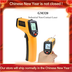 GM320 Non-Contact Laser -50~400 ℃ Infrared Thermometer Infrared Pyrometer IR Laser Temp Meter Industrial Pyrometer Point Gun 40%