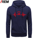 Dentist Tooth with Heartbeat Men Cotton Long Sleeve Hoodie/Sweatshirt